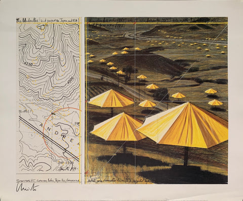Christo The Umbrellas California U.S.A. Poster – Poster Museum