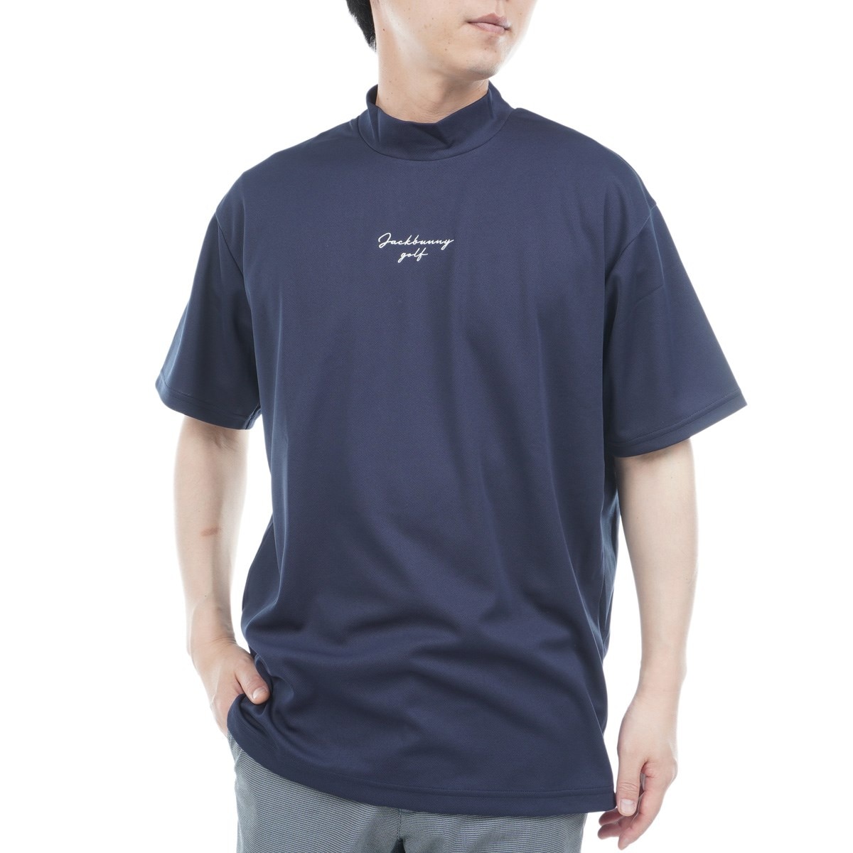 アウトレット】COOLMAXオールシーズン 鹿の子モックネック 半袖Tシャツ