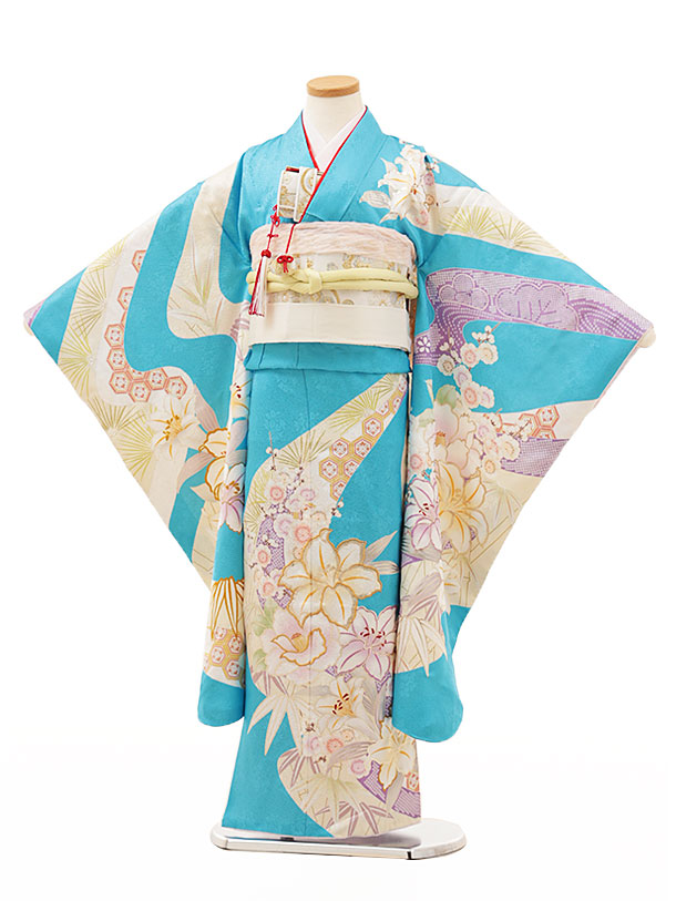 楽天市場】七五三 着物 7歳 フルセット レンタル 女の子 Y183【正絹