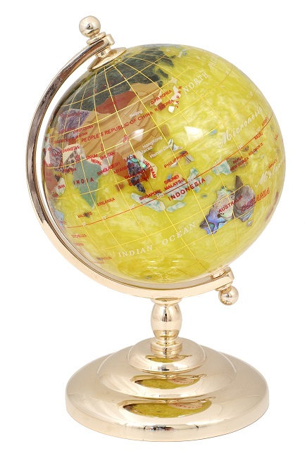 ☆特選オンリー1☆世界に一つだけ☆【天然石地球儀＆ボールペン