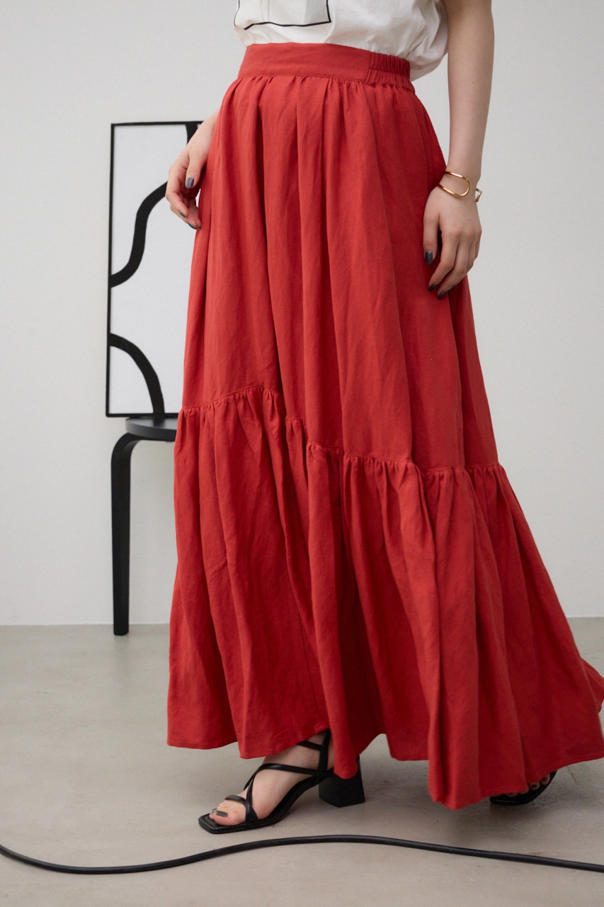 AZUL BY MOUSSY | リネンミックスマキシスカート (スカート(ロング