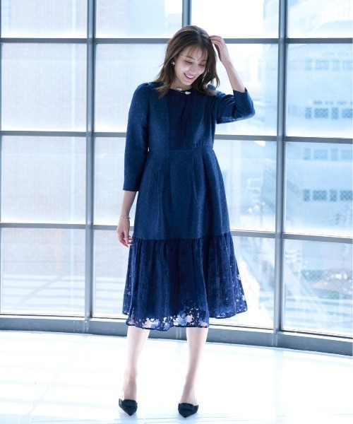 Chesty（チェスティ） ワンピース クラシックジャガードワンピース