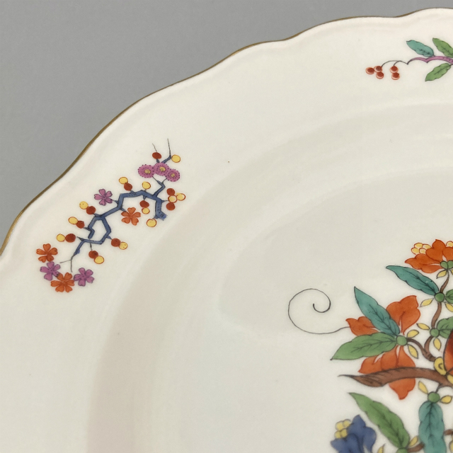 マイセン「花蝶文 皿（小）ペアセット」《アンティックかとう》