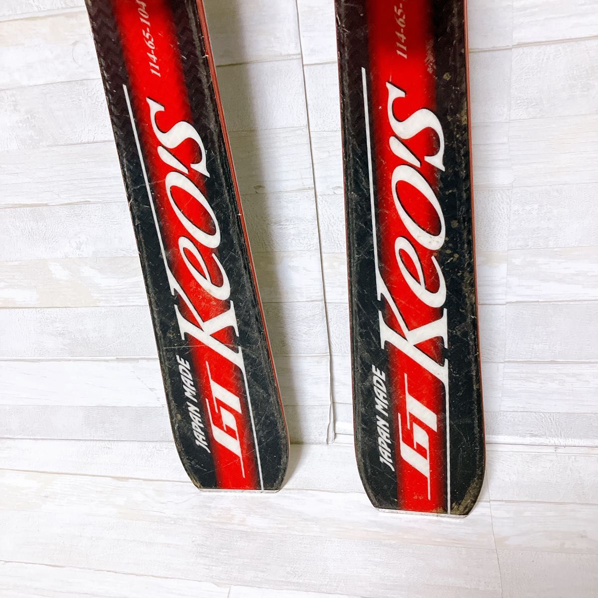 OGASAKA オガサカ スキー板 KS-GT 160cm レッド ブラック ビンディング