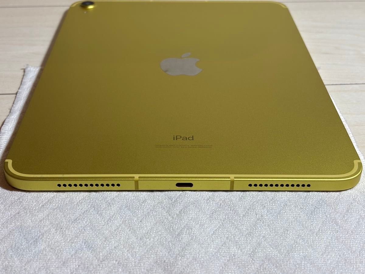 Apple iPad 第10世代 64GB イエロー Wi-Fi+Cellularモデル ほぼ新品 美