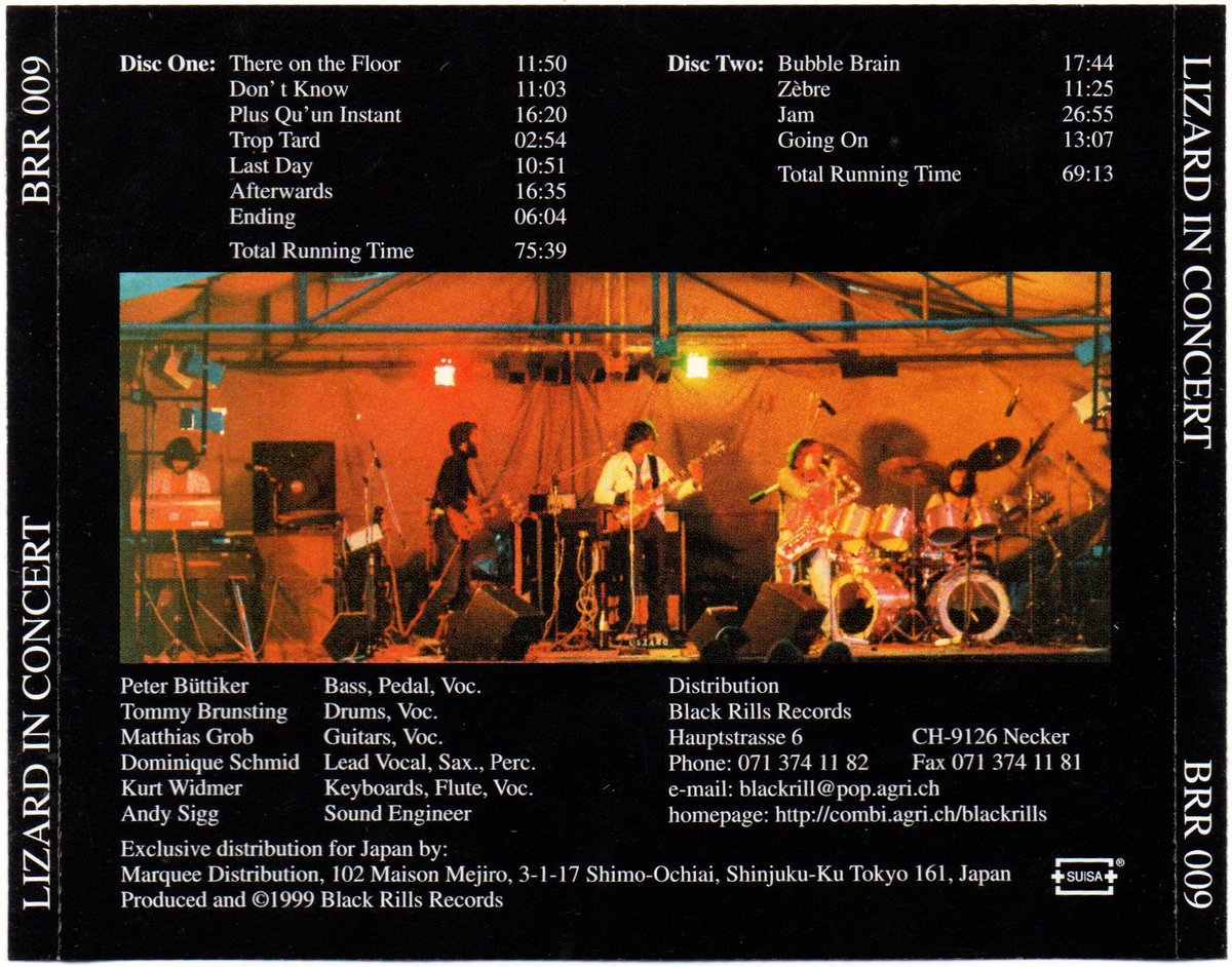 LIZARD IN CONCERT | Lizard