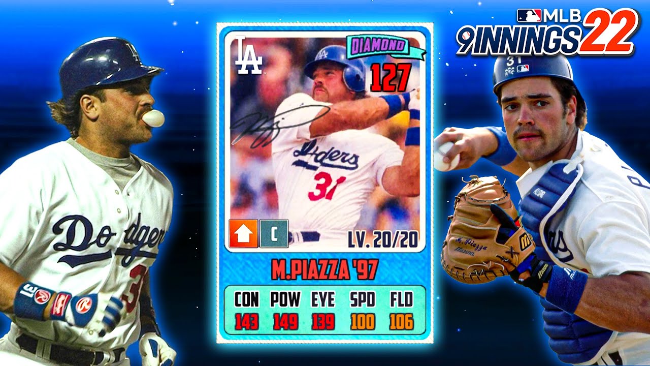 I GOT THE BRAND NEW DODGERS SIG MIKE PIAZZA! - MLB 9 Innings 22
