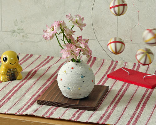 楽天市場】信楽焼 一輪挿し 水玉 丸 一輪挿し ミニ 花瓶 陶器 おしゃれ