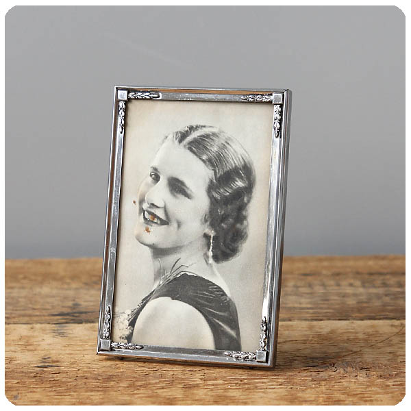 イギリス アンティーク フォトフレーム 写真立て スチール インテリア