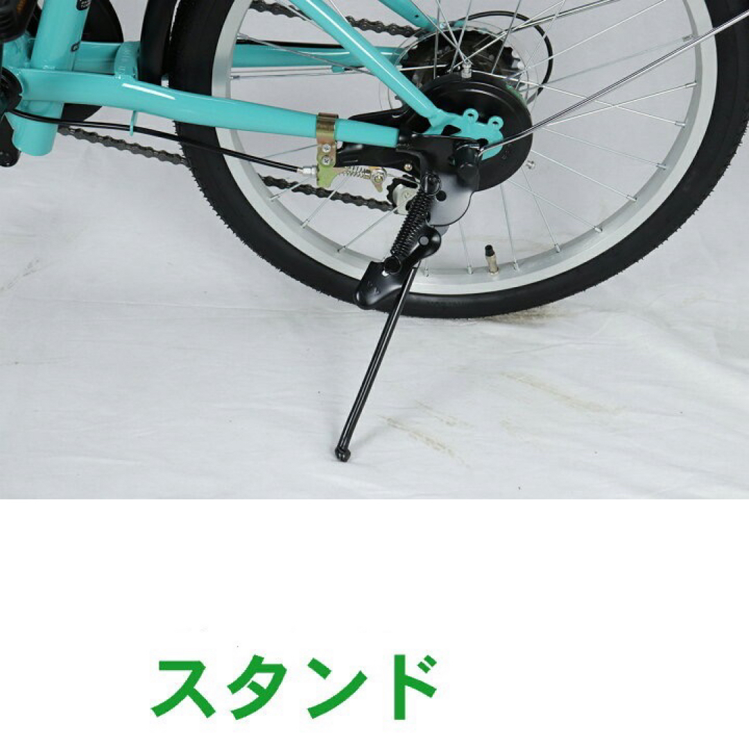 新入荷 折りたたみ 自転車 20インチ シマノ 6段変速 ブラック カゴ鍵の