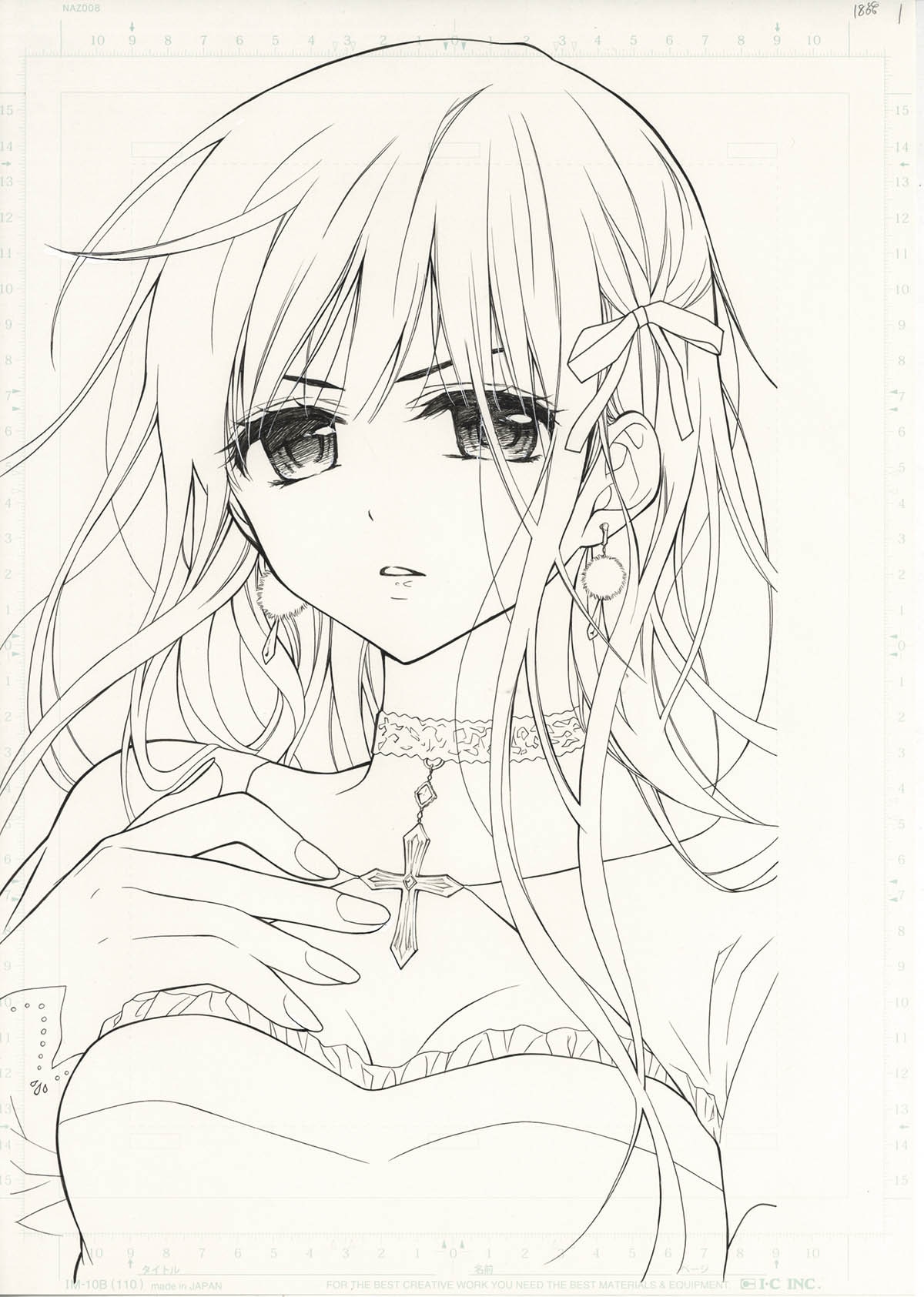 くまがい杏子直筆イラスト「チョコレート・ヴァンパイア」