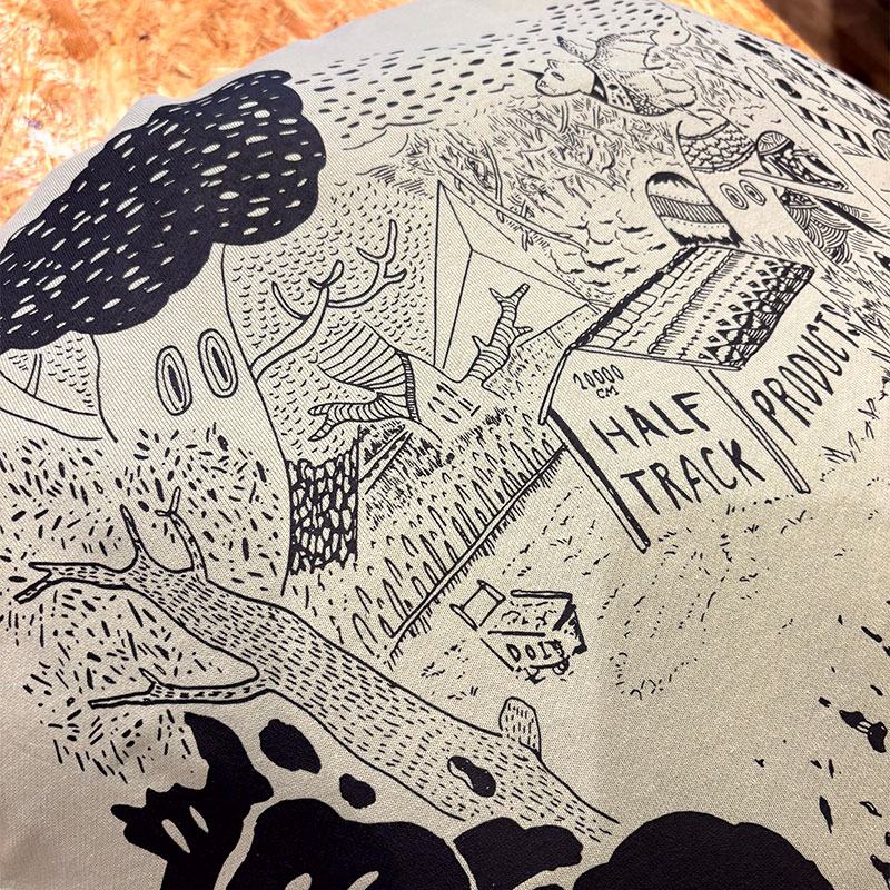 HALF TRACK PRODUCTS nonsleep cushion 65 forest [ハーフトラック