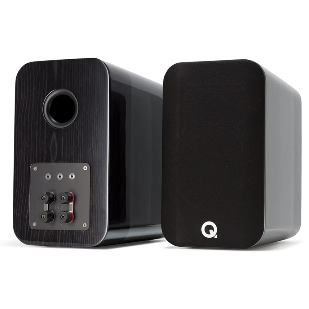 Q Acoustics - Q CONCEPT 300/グロスシルバー&エボニー（ペア）専用