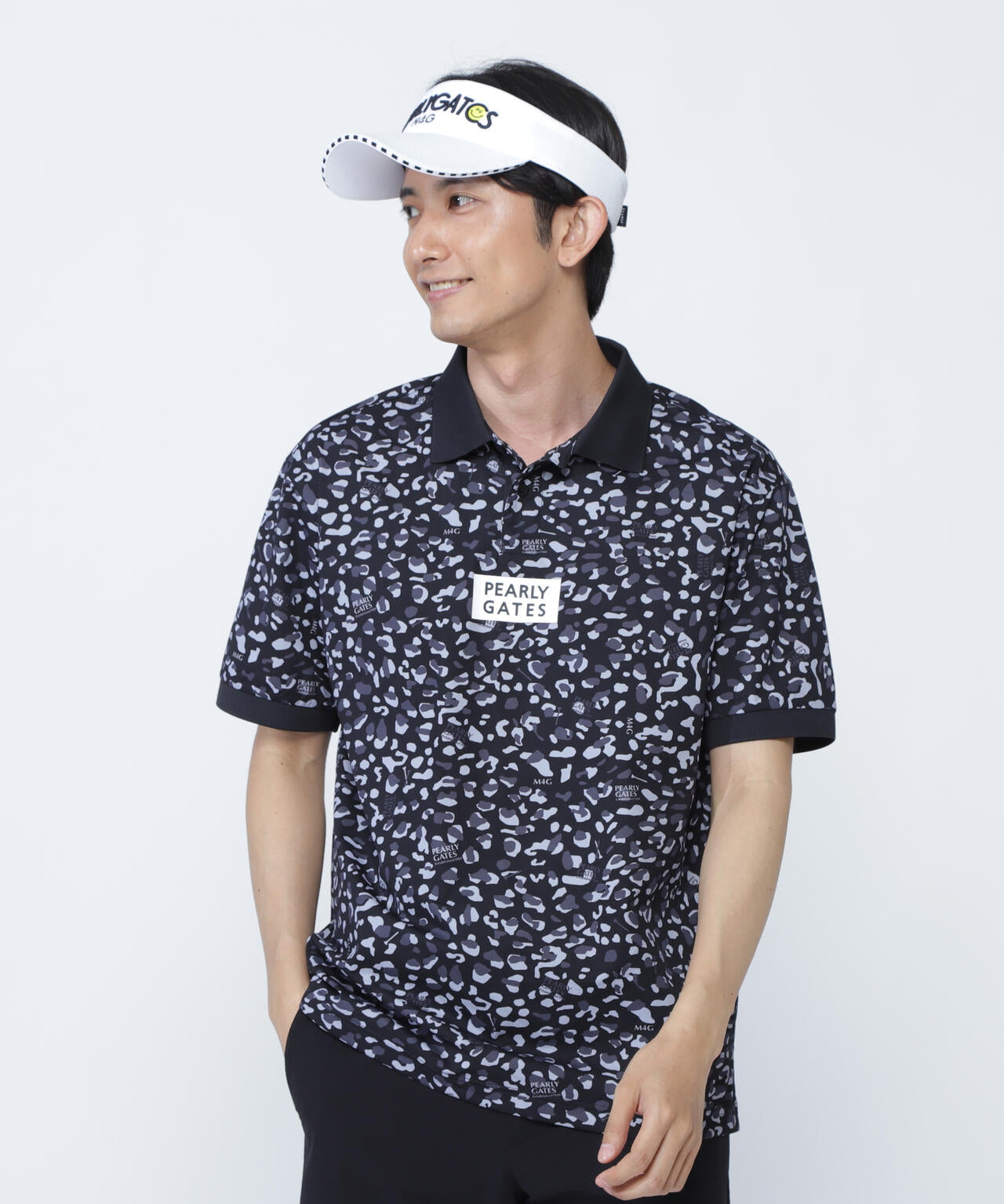 格子ジャージ半袖ポロシャツ ＜ヒョウ柄＞ | PEARLY GATES（パーリー