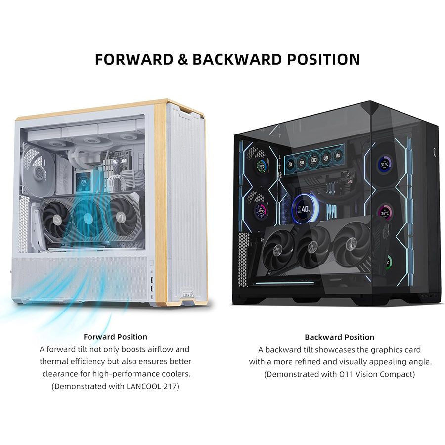 Lian Li Universal 4- Slots Vertical GPU kit White (with Gen 5