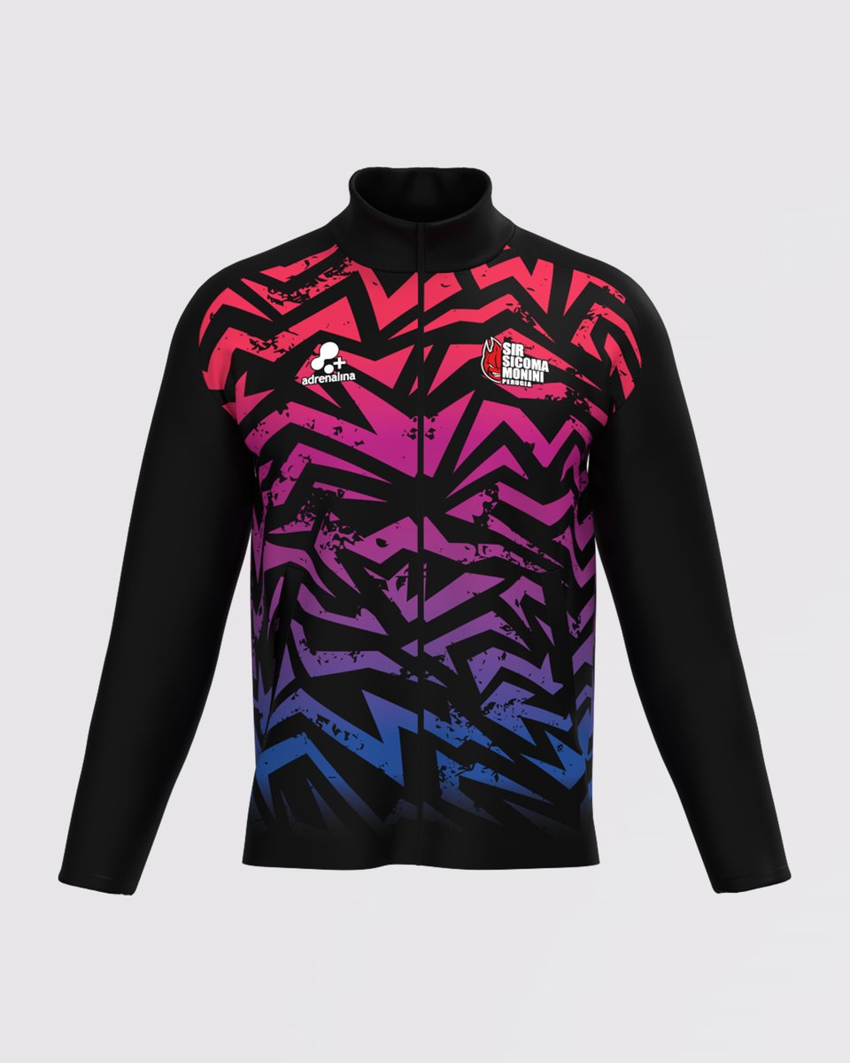 ペルージャの選手たちがウォームアップやベンチで着用している