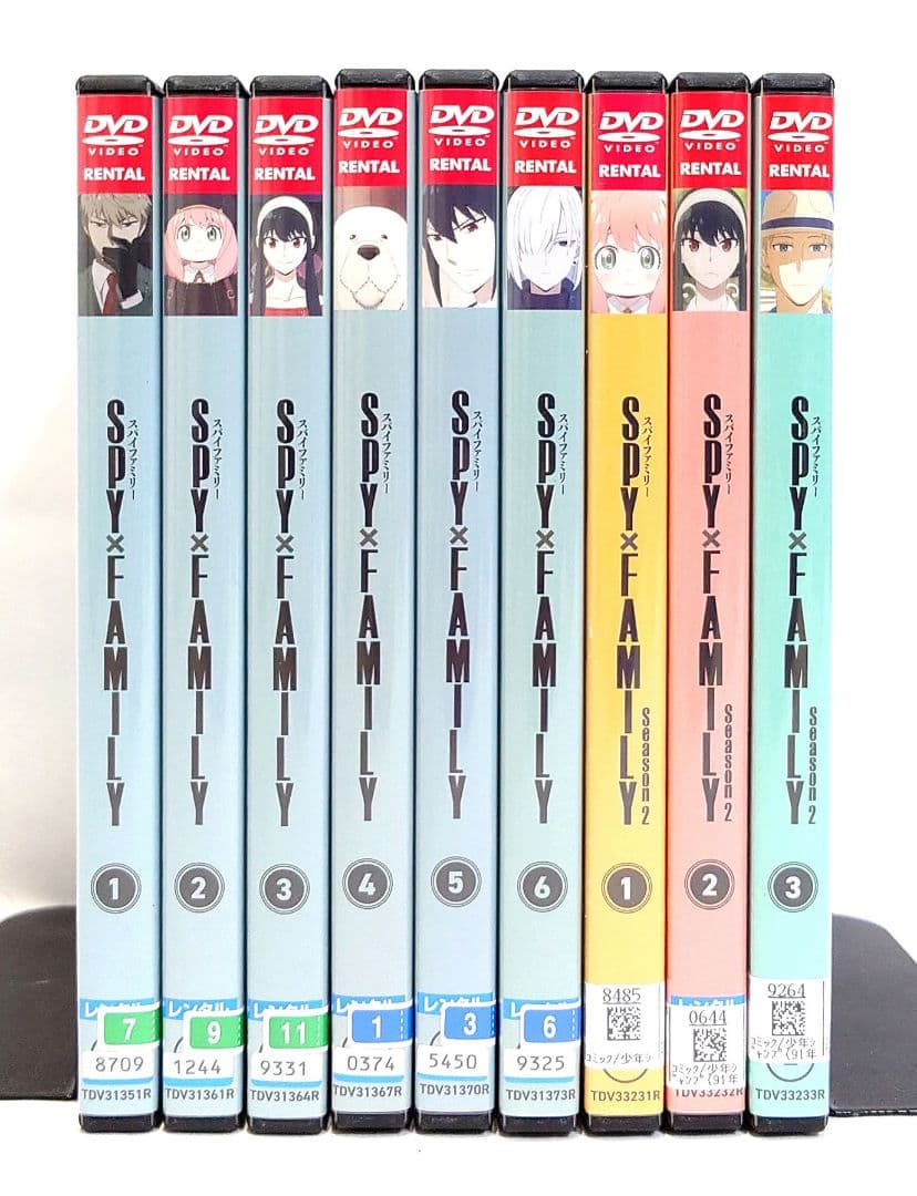 SPY×FAMILY/スパイファミリー【1期+2期】DVD 全9巻セット SPY×FAMILYスパイファミリー 第1期パート2 13-25話 コンボパック 限定