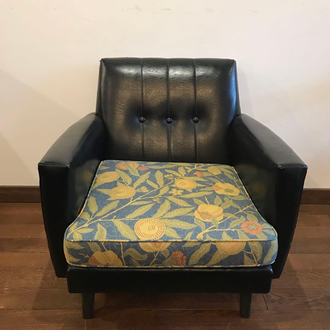 Karimoku × William Morris 1人掛けソファ カリモク60 karimoku フレームチェア 1人掛け ソファ マスタード