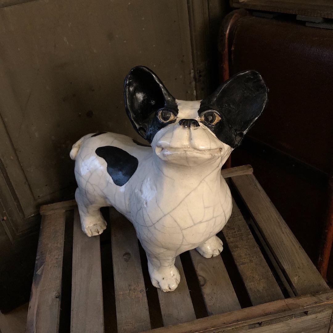 【SALE】フレンチブルドッグ　ボストンテリア 置物 （フランス） 置物 動物 可愛い 犬の置物 フレンチブルドッグ リアルな フレブル