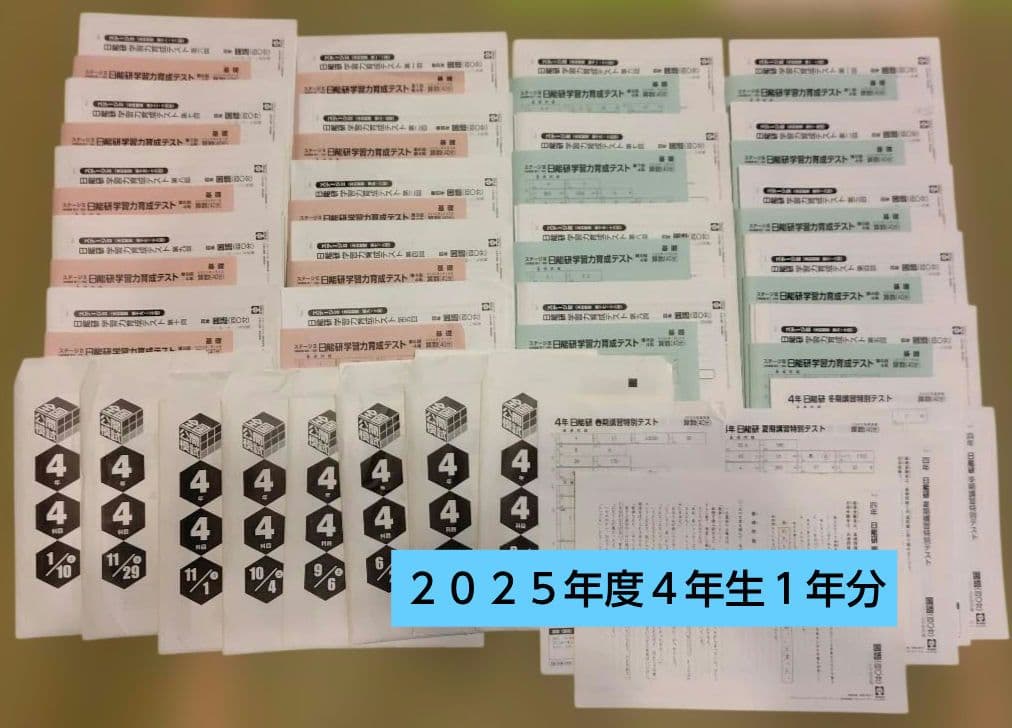 日能研　育成テスト　公開模試　講習テスト　２０２５年度　最新版 日能研6年（2025年度） 公開模試 育成テスト 夏講習など - メルカリ
