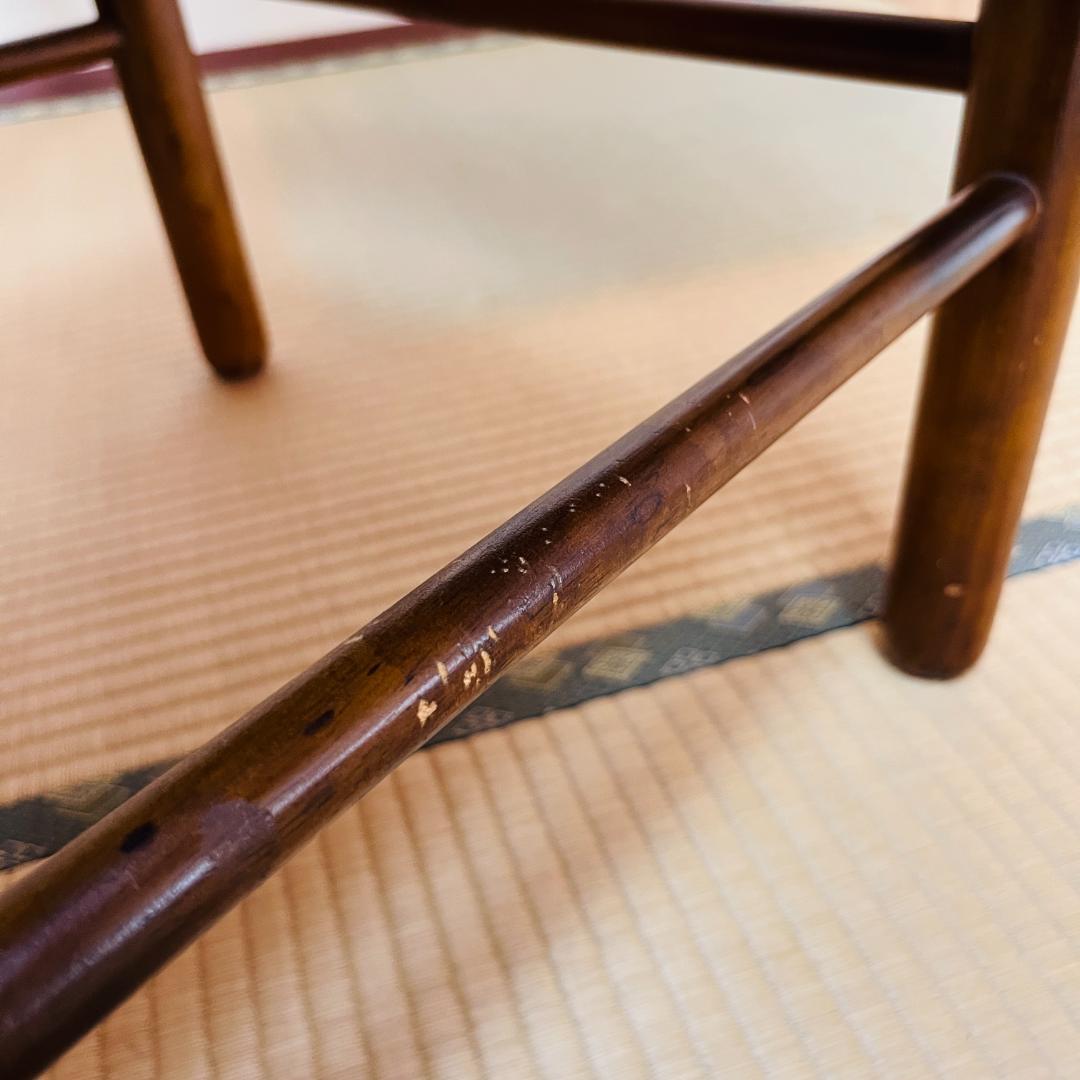 90年代】オールドカリモク コロニアル ダイニングチェア 馬車刻印 2脚