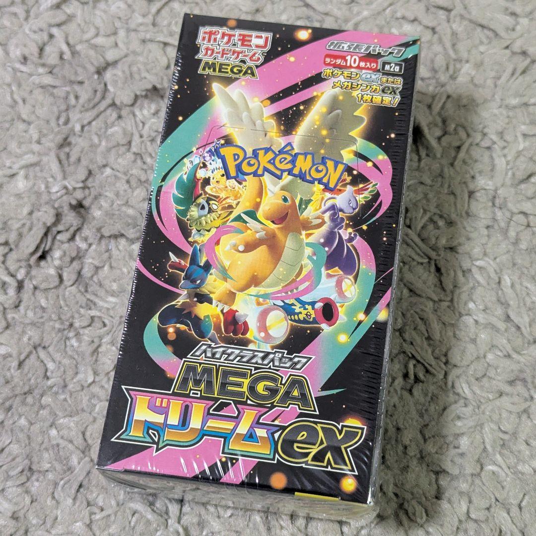 MEGAドリームex シュリンク付き 未開封BOX ポケモンカード - メルカリ
