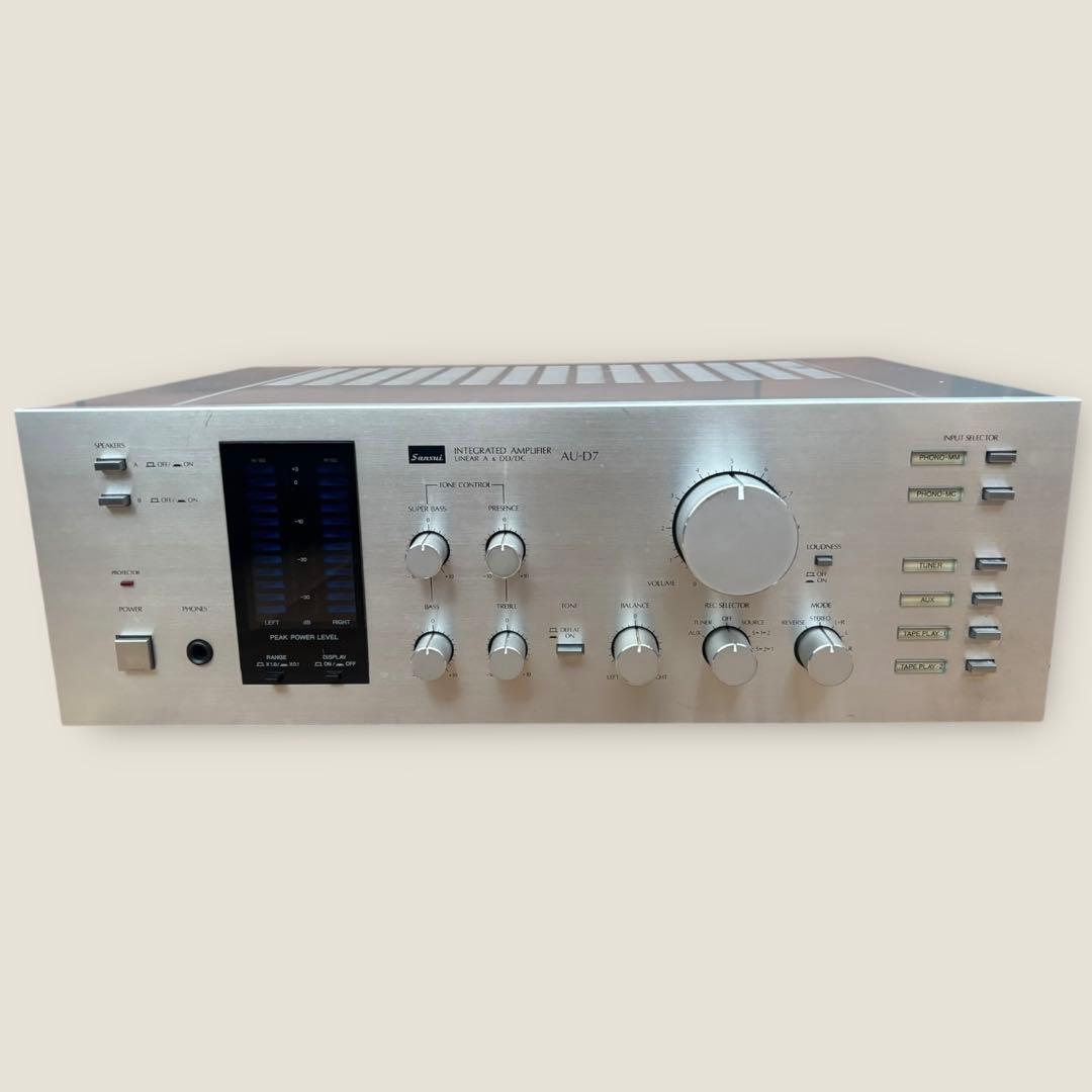 ジャンク品 SANSUI AU-D7プリメインアンプ シルバー サンスイ SANSUI AU-D7の仕様 サンスイ/山水